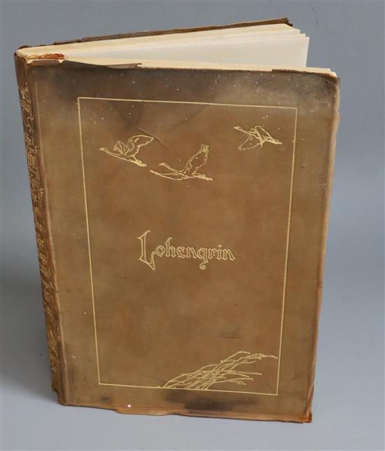 Wagner, Richard - The Tale of Lohengrin, Knight of the Swan, illustrated by Willy Pogany, qto, brown suede